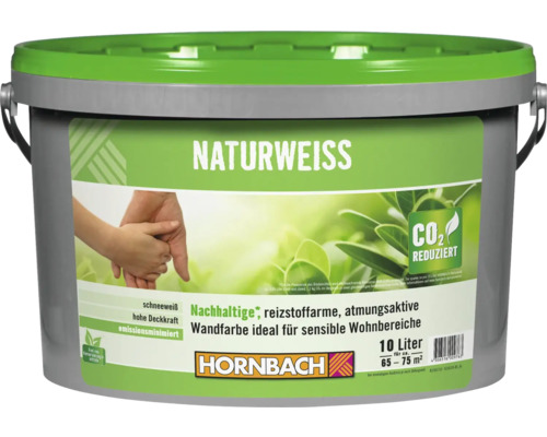 Seau de peinture murale blanc naturel de 10 litres Hornbach