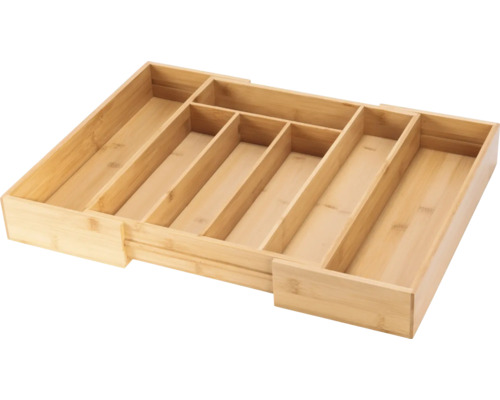 Range-couverts en bois avec plusieurs compartiments