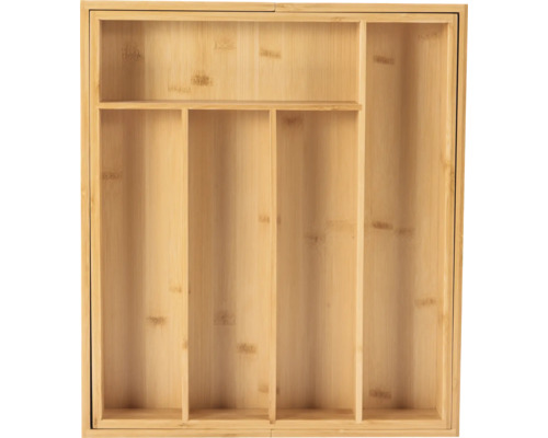 Range-couverts en bambou avec plusieurs compartiments