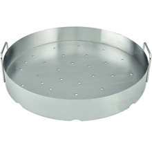 Insert en acier inoxydable pour barbecue avec trous et poignées