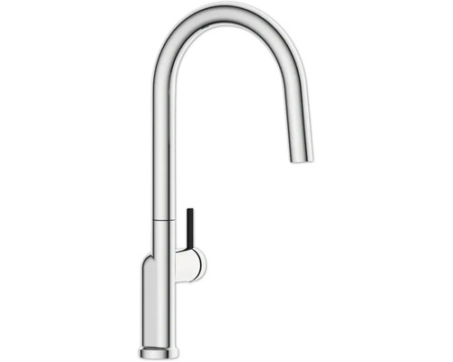 Robinet de cuisine en métal avec bec haut