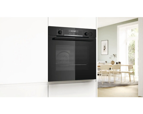 Bosch HRG578CB7 Einbau Backofen mit Dampfunterstützung 60x60 cm schwarz