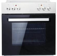 Cuisinière avec hublot et boutons rotatifs