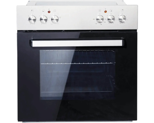 Cuisinière avec hublot et boutons rotatifs