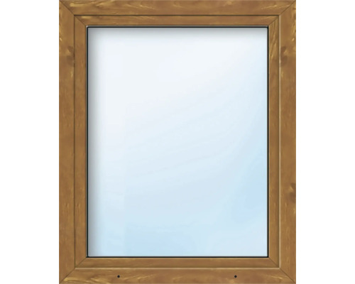 Fenêtre plastique ARON Basic+ 1 vantail (oscillo-battant) 50x50 cm Golden Oak tirant gauche