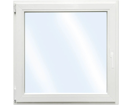 Fenêtre plastique ARON Basic+ 1 vantail (oscillo-battant) 50x50 cm RAL 9016 blanc signalisation tirant gauche
