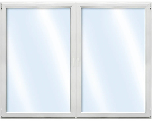 Weisses zweiflügeliges Fenster