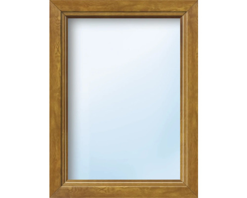 Fenêtre plastique ARON Basic+ élément fixe avec verre de sécurité trempé 75x160 cm Golden Oak