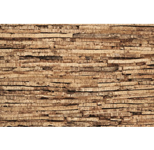 Nahaufnahme einer Wand aus Korkplatten für den Innenausbau