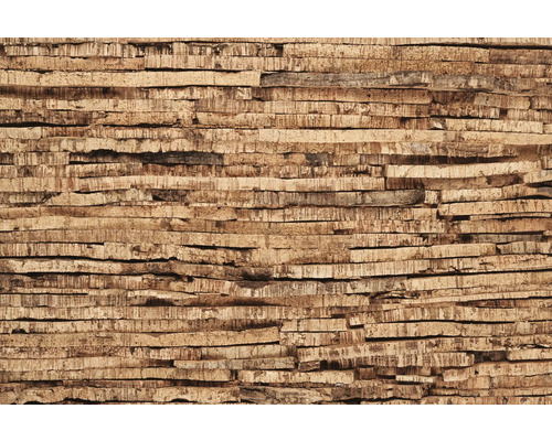 Nahaufnahme einer Wand aus Korkplatten für den Innenausbau