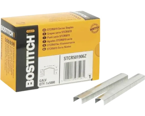 Agrafes Bostitch STCR5019, paquet de 5000 pièces