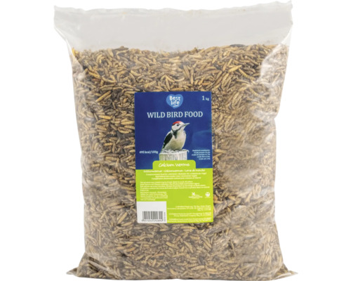 Nourriture pour oiseaux sauvages larves de mouches soldats noires 1 kg nourriture pour toute l'année