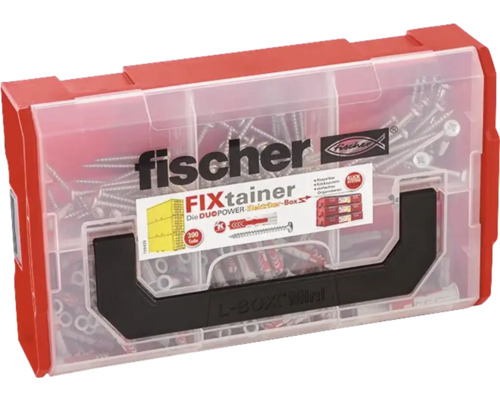 Fischer FixTainer mit Schrauben und Dübeln