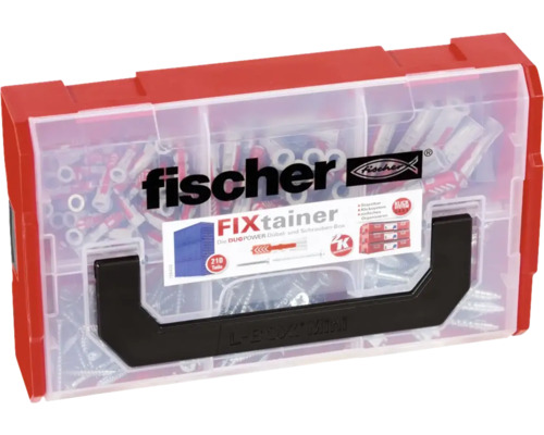 Fischer FixTainer Dübel und Schraubenbox mit 210 Teilen