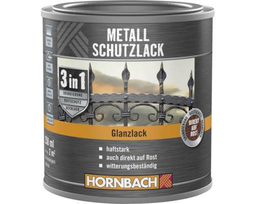 Dose Metall Schutzlack Glanzlack 250 ml von Hornbach