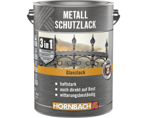 Metallschutzlack Dose mit 3 in 1 Formel für Grundierung, Rostschutz und Decklack
