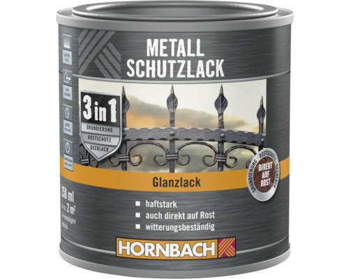 Boîte de laque de protection pour métaux laque brillante 250 ml de Hornbach