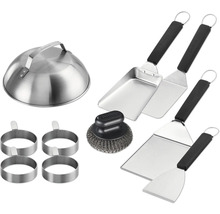 Enders Grillbesteck-Set mit Grillglocke, Grillspatel, Grillring und Grillbürste
