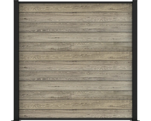 Clôture en bois avec cadre