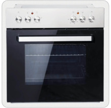 Cuisinière électrique avec boutons de commande et hublot