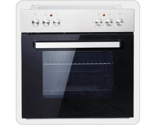 Cuisinière électrique avec boutons de commande et hublot