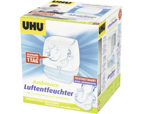 UHU airmax Déshumidificateur d'air Ambiance blanc 450 g Emballage du déshumidificateur d''air Uhu Ambiance