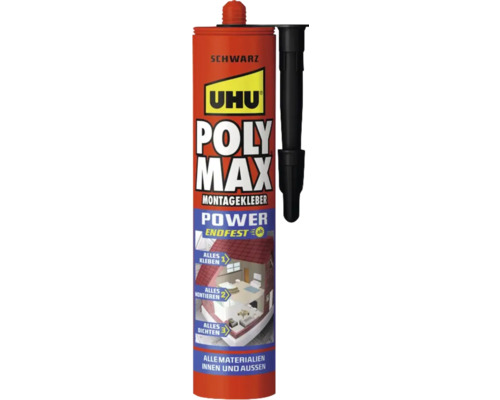 UHU POLY MAX Montagekleber Power Endfest 425 g Uhu Poly Max Montagekleber Kartusche