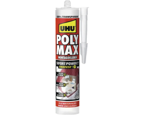 UHU POLY MAX Sofort Power Montagekleber 300 g