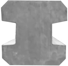 Pavé en béton gris en forme de H
