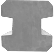 Pavé en béton en forme de I