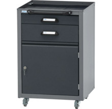 Chariot d''atelier avec deux tiroirs et une armoire