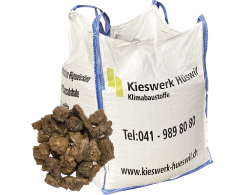 Granulé de pierre de lave 16-32 mm Big Bag 500 l Big Bag avec substrat de plantation et matériaux de construction climatiques