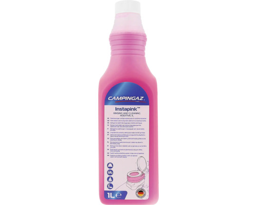 Campingaz Instapink Additif pour eau de rinçage toilettes chimiques, 1 litre