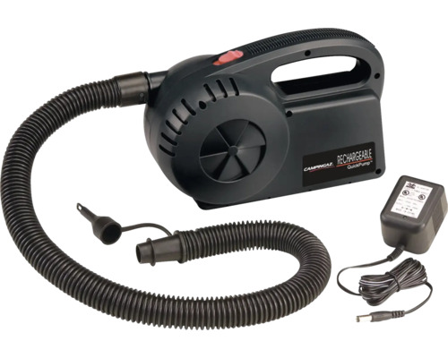 Campingaz Logo. Wiederaufladbare Quickpump mit Schlauch und Adapter