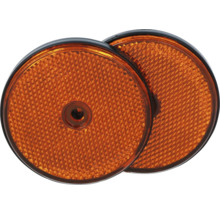 Kit de réflecteurs orange rond Ø 70 mm pour remorque Pack = 2 pces
