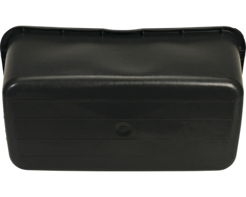 Schwarzer Mörtelkübel aus Kunststoff