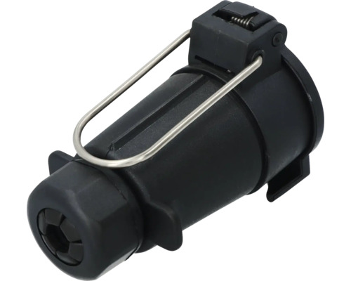 Connecteur de remorque noir avec support