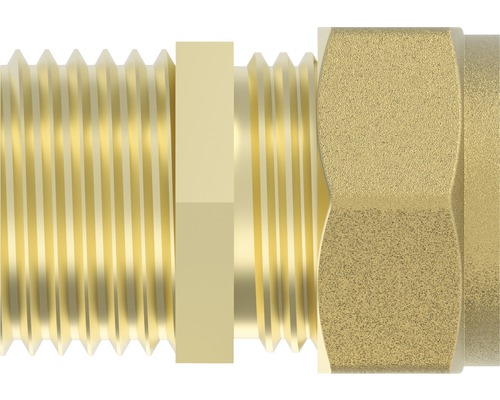 Messingfitting mit Gewinde