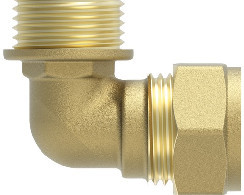 Messing Winkelstück mit Gewinde für Sanitärinstallationen
