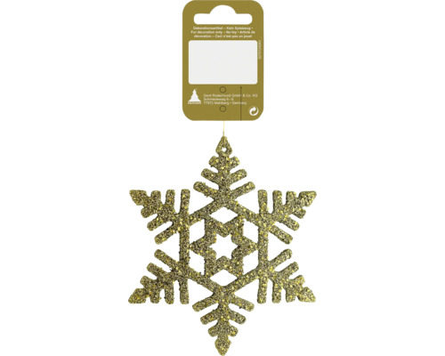 Pendentif flocon de neige décoratif scintillant