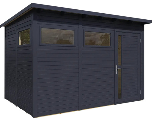 Abri de jardin en bois avec fenêtre et porte