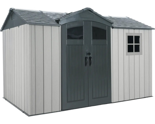 Abri de jardin avec double porte et fenêtre