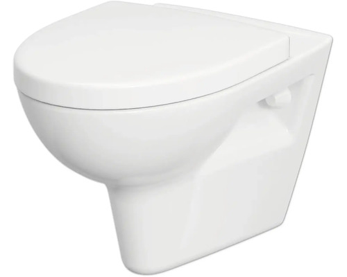 Wandhängendes WC aus Keramik mit Spülkasten