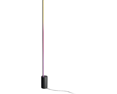 LED-Stehlampe mit schwarzem Sockel