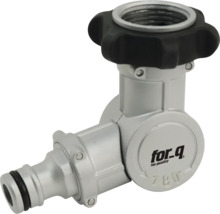 Gartenschlauch-Schnellkupplung mit Regler