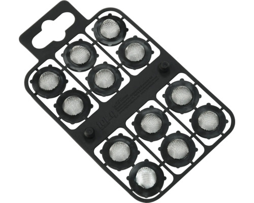 Dichtungssiebe für Armaturen, Set mit zwölf Stück