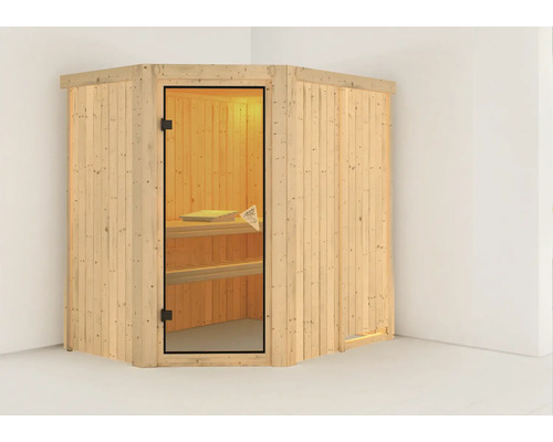 Sauna modulaire Karibu Carina sans poêle ni couronne