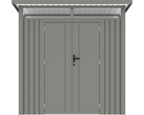 Abri de jardin métallique avec double porte