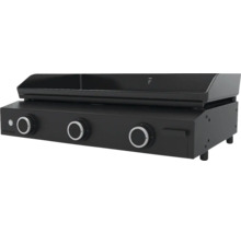 Gril à gaz noir avec trois boutons de réglage