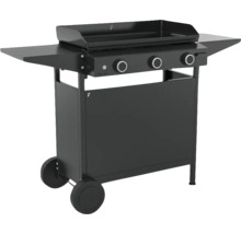 Chariot de barbecue à gaz avec trois brûleurs et deux surfaces de rangement